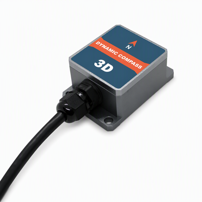 Sensor de bússola digital com precisão de rumo de 0,8° e saída RS232/RS485/TTL para sistemas de navegação